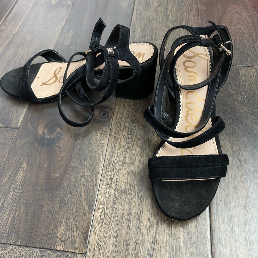 Sam Edelman Sammy Strappy Sandal Block Heels - Picture 3 of 5